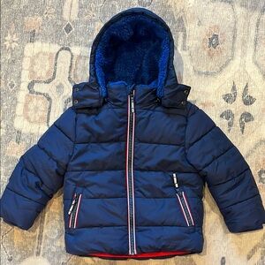 Boden Toddler Navy Puffer Jacket, Size 2-3